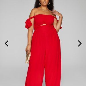 NWT FTF Dinah Chiffon Jumpsuit